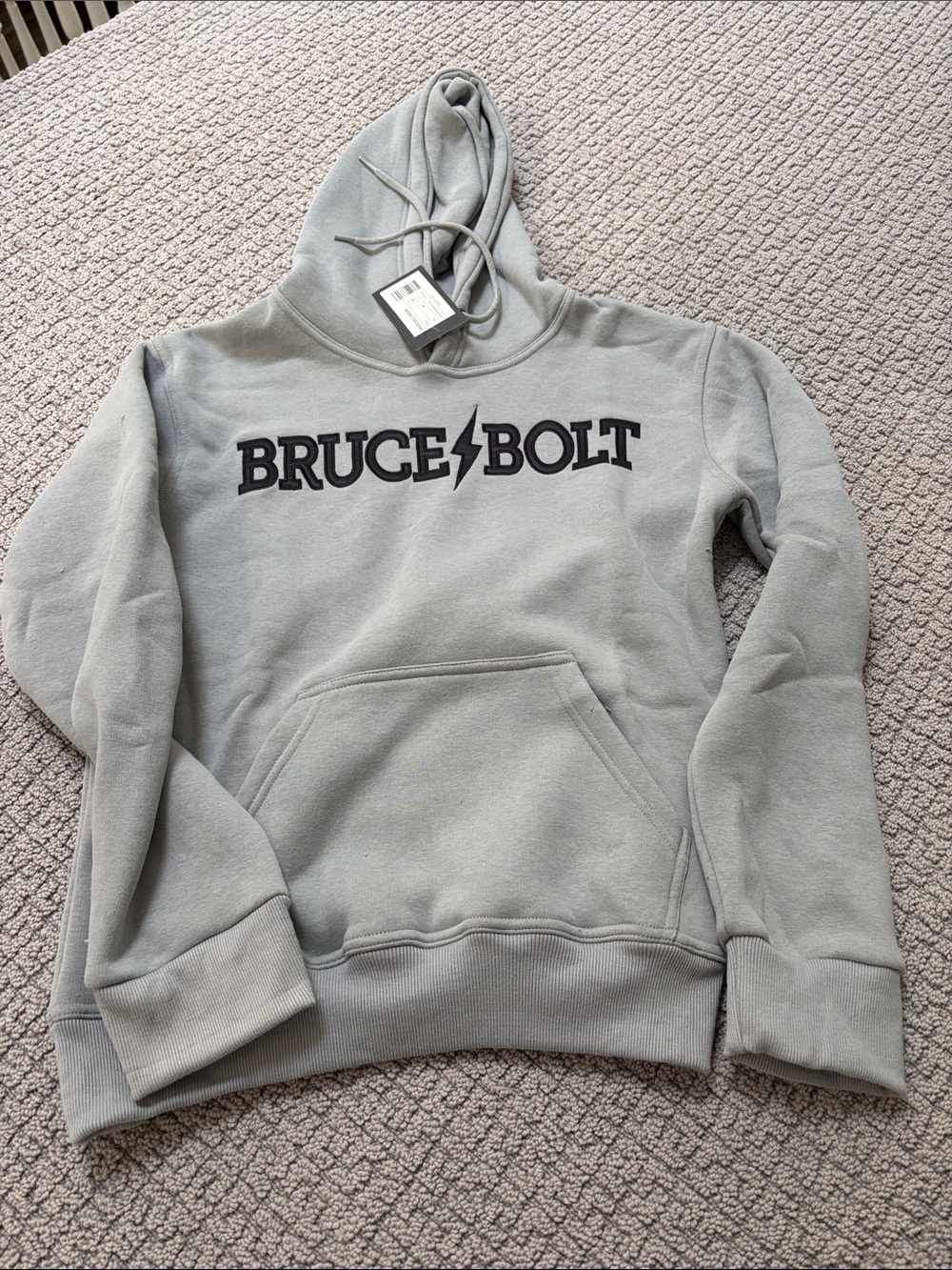 Bruce Bolt Kids' Gray Hooded Sweatshirt